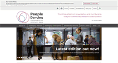 Desktop Screenshot of communitydance.org.uk